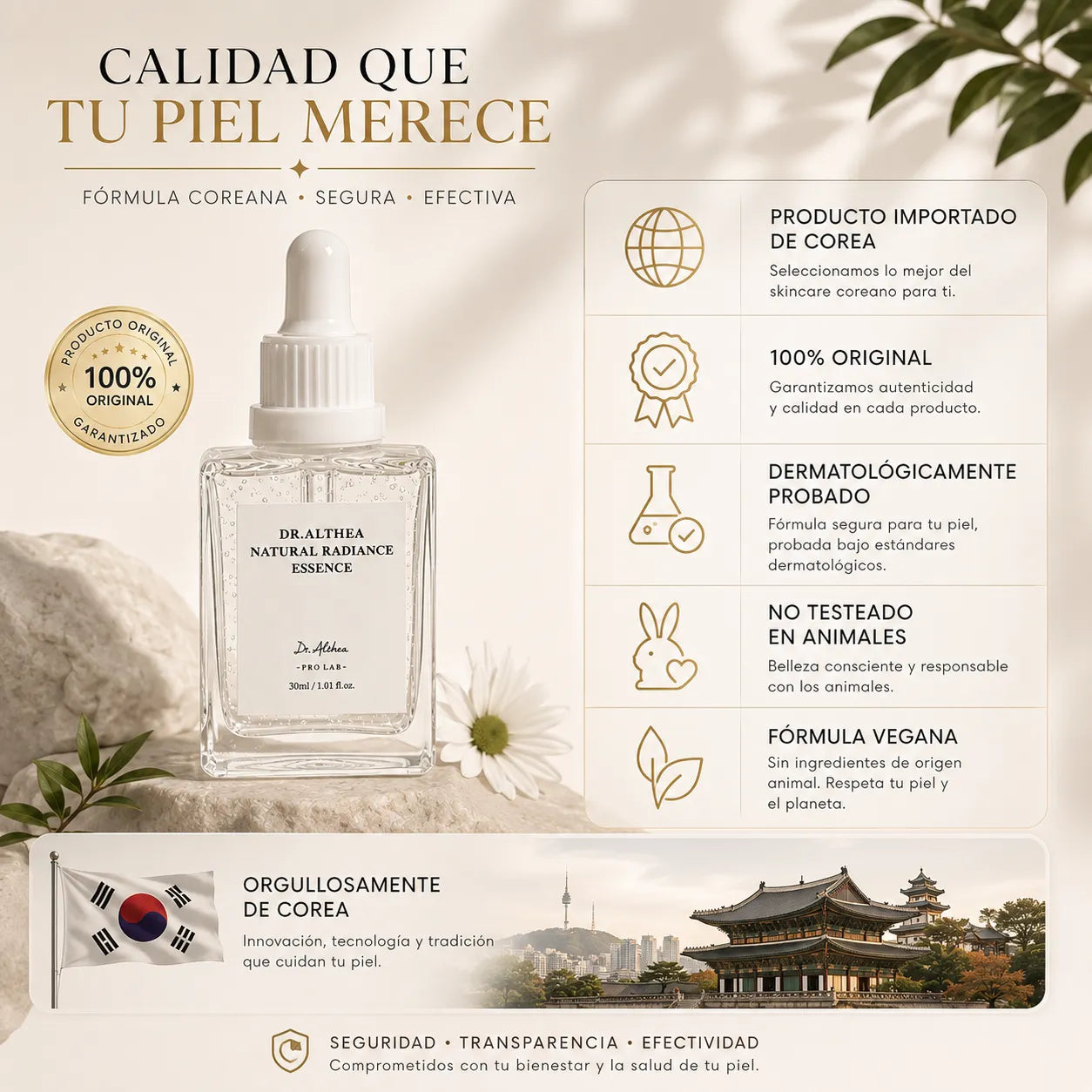Dr. Althea natural radiance essence - Devuélvele la luminosidad natural a tu piel