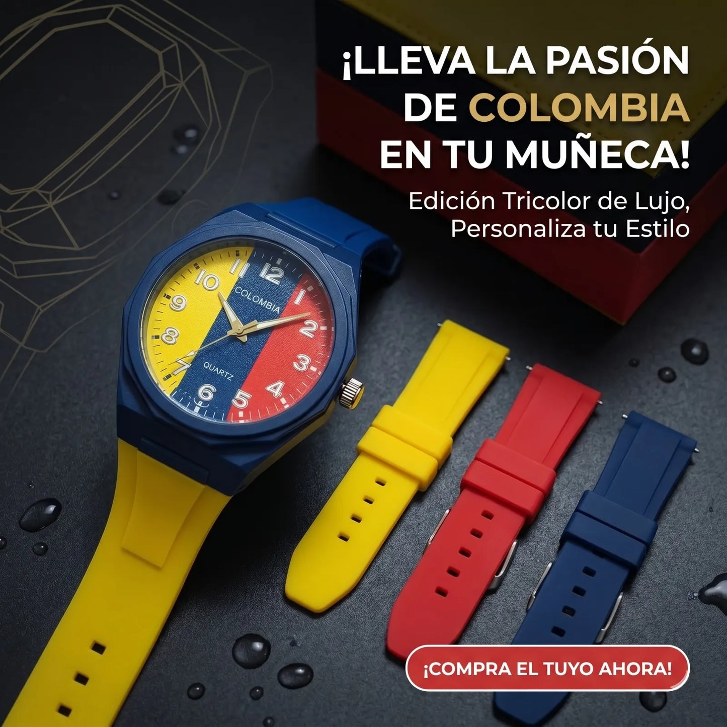 🇨🇴 COLECCIÓN COLOMBIA 2026 El reloj que combina pasión, estilo y orgullo colombiano.