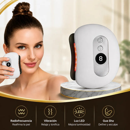 Masajeador Gua Sha con Radiofrecuencia facial