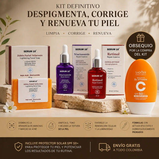 Kit Definitivo Serum 10™ ✨La Rutina diaria que elimina manchas y Renueva tu Piel