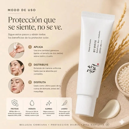 Beauty of Joseon Relief Sun SPF50+ ✨El protector solar coreano que se adapta perfectamente a tu piel y realza su luminosidad natural.