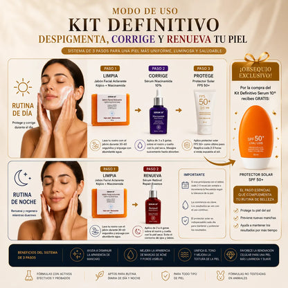 Kit Definitivo Serum 10™ ✨La Rutina diaria que elimina manchas y Renueva tu Piel