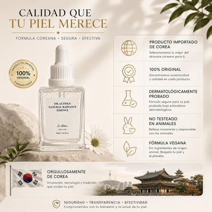 Dr. Althea natural radiance essence - Devuélvele la luminosidad natural a tu piel