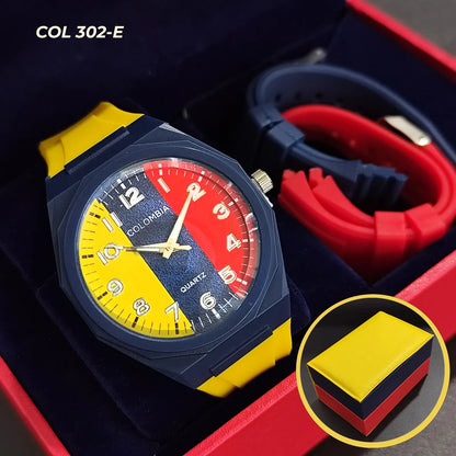 🇨🇴 COLECCIÓN COLOMBIA 2026 El reloj que combina pasión, estilo y orgullo colombiano.