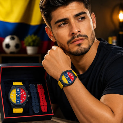 🇨🇴 COLECCIÓN COLOMBIA 2026 El reloj que combina pasión, estilo y orgullo colombiano.